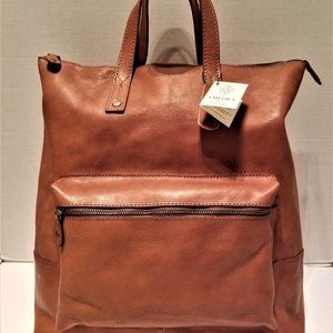 I Medici Firenze Italian brown leather backpack